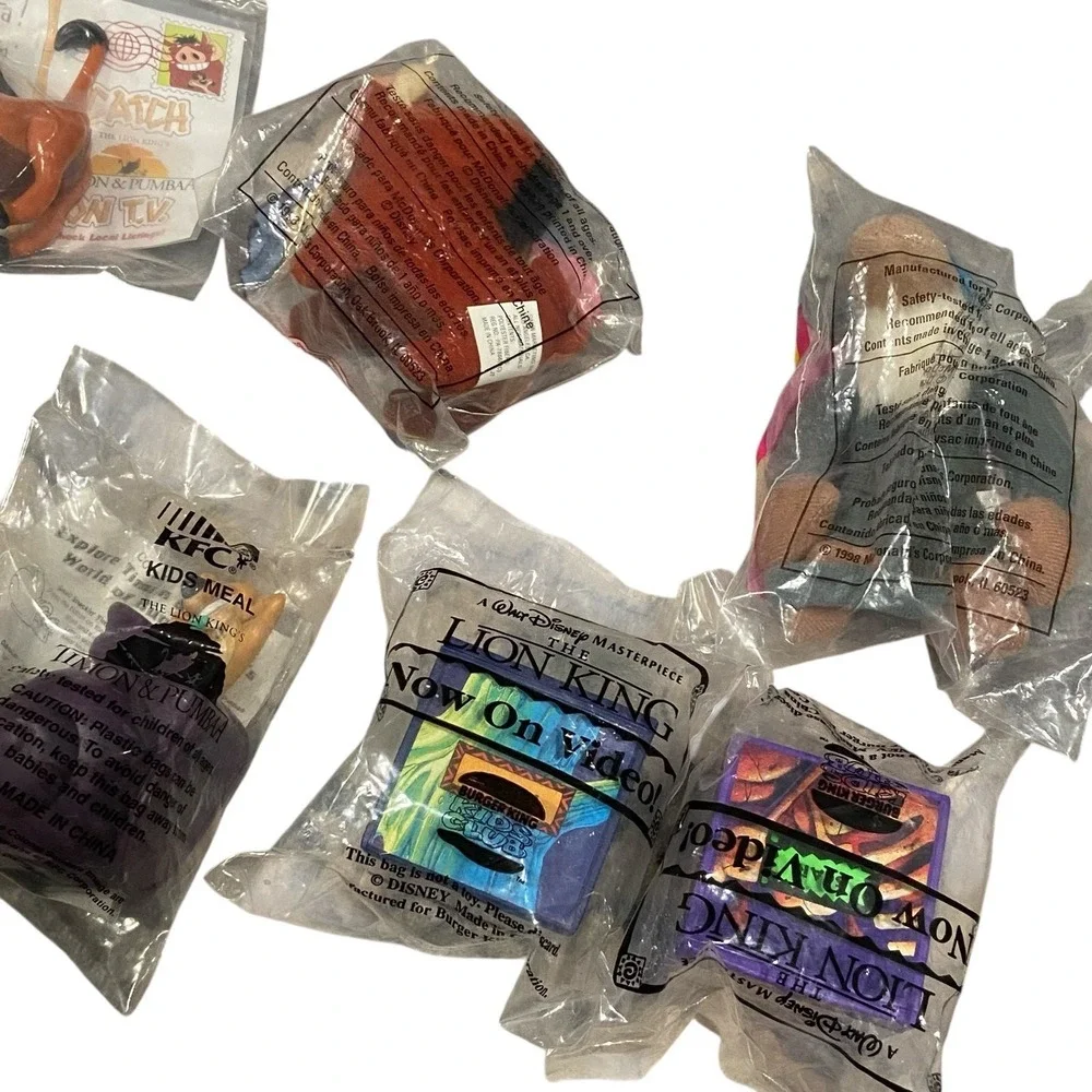 Lion King Mix Fast Food Lot‎ Of 7 McDonald's Burger King KFC Scar Pumba Rafiki
